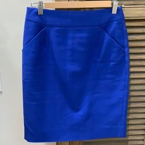 J.Crew Blue Pencil Skirt